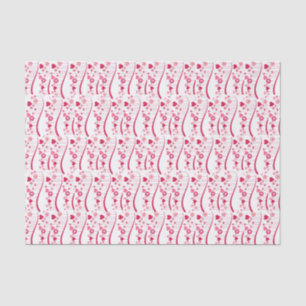 Seda Papel de tejidos el día de San Valentín Corazón Ro