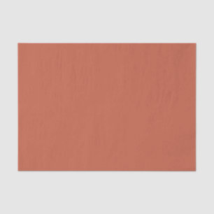 Seda Papel de tejidos en color sólido de terracota