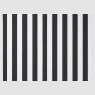 Seda Papel de tejidos en franja blanca y negra