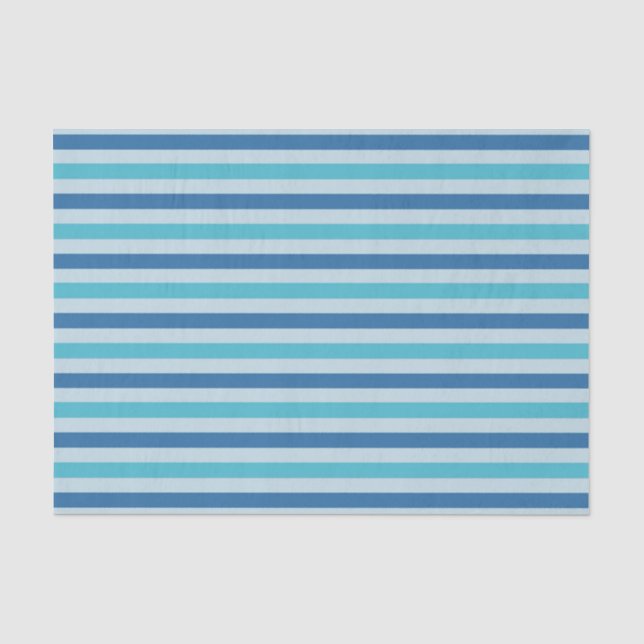 Seda Papel de tejidos en franjas azules (Anverso)