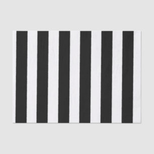 Seda Papel de tejidos en franjas blanco y negro