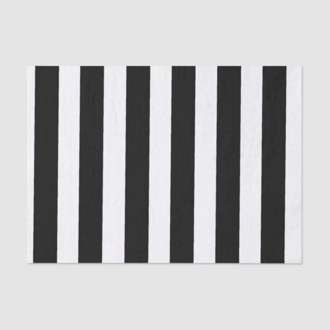 Seda Papel de tejidos en franjas blanco y negro (Anverso)