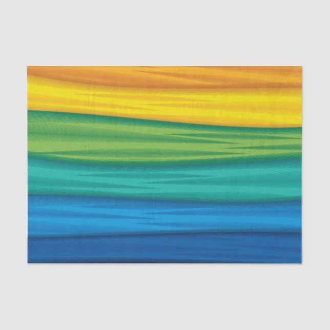 Seda Papel de tejidos envolvimiento bandera arco iris l (Anverso)