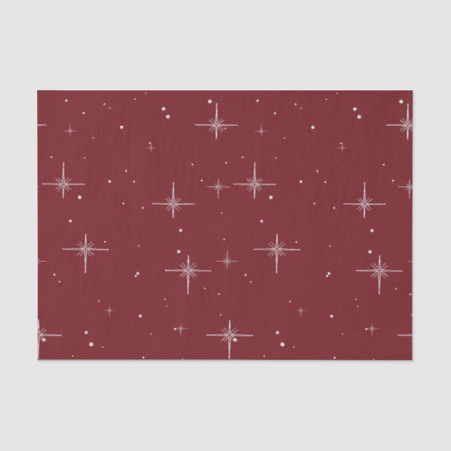 Seda Papel de tejidos estelar para vacaciones - rojo co (Anverso)