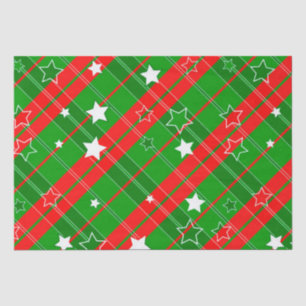 Seda Papel de tejidos/estrellas y franjas para navidade
