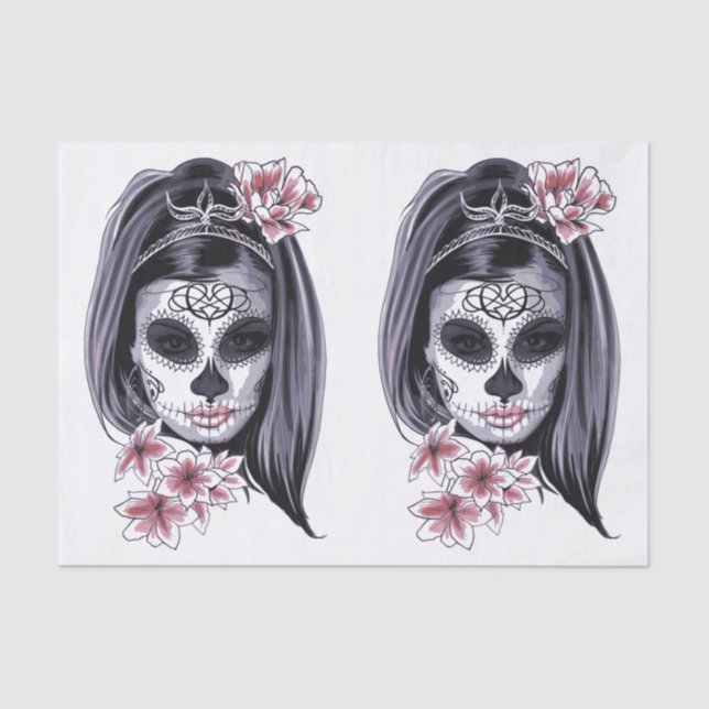 Seda Papel de tejidos faciales (Anverso)