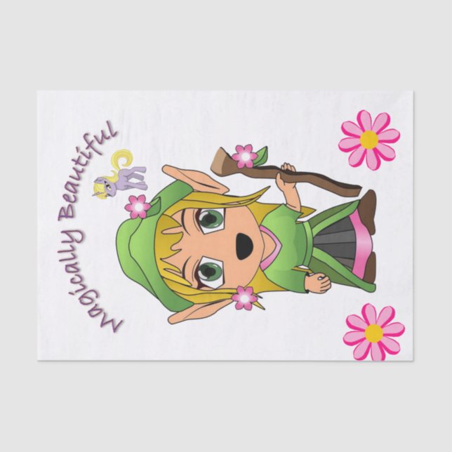 Seda Papel de tejidos Fairy Pony Magic (Anverso)