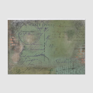 Seda Papel de tejidos "Fatigue Green 1919"