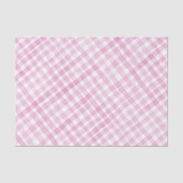 Seda Papel de tejidos Fiesta de Gingham de color rosa