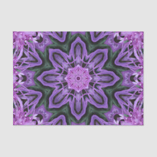 Seda Papel de tejidos Flor púrpura 2 Kaleidoscope 1