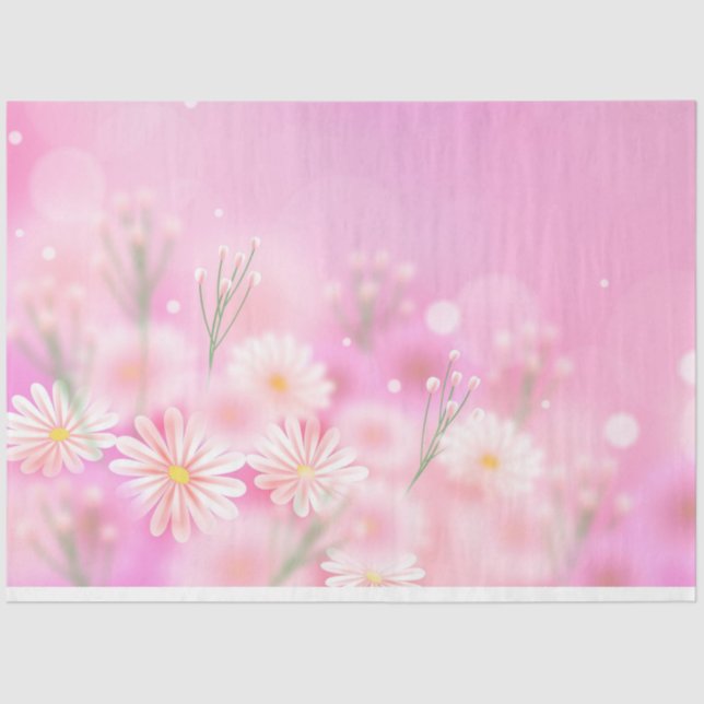 Seda Papel de tejidos florales (Anverso)