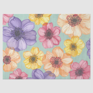 Seda Papel de tejidos florales