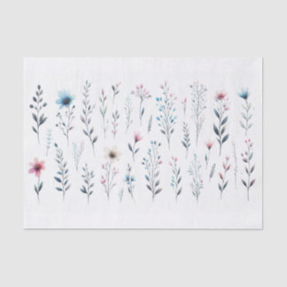 Seda Papel de tejidos florales