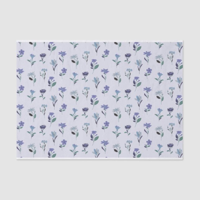 Seda Papel de tejidos florales (Anverso)