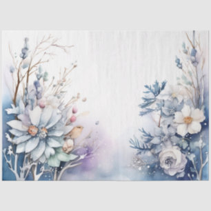 Seda Papel de tejidos florales