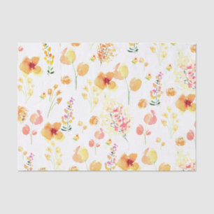 Seda Papel de tejidos - Flores acuáticas brillantes