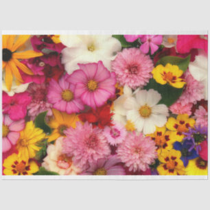 Seda Papel de tejidos - Flores mixtas - HAMbyWG