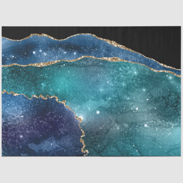 Seda Papel de tejidos Galaxy Agate Series Design 22 (Anverso)
