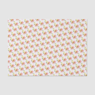 Seda Papel de tejidos - Goldfinch sobre las flores