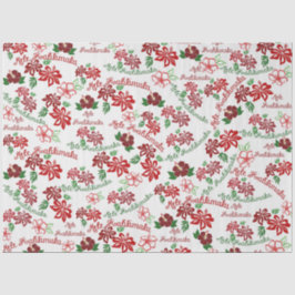 Seda Papel de tejidos hawaiano Hibiscus Mele Kalikimaka