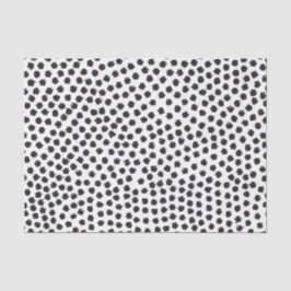 Seda Papel de tejidos lujoso Black Confetti Dots II