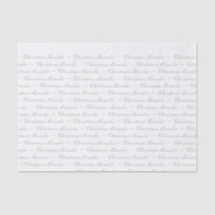 Seda Papel de tejidos, milagros Navidades, plata