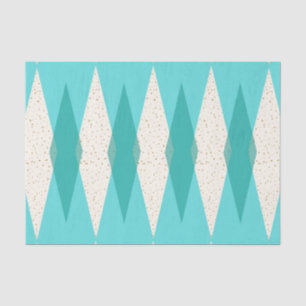 Seda Papel de tejidos moderno de Argyle de mediados del