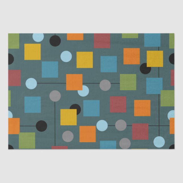 Seda Papel de tejidos - Moderno de mediados del siglo 1 (Anverso)