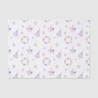 Seda Papel de tejidos morado para Navidades