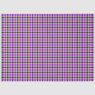 Seda Papel de tejidos morado y negro para el tartán