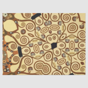 Seda Papel de tejidos motivo de Klimt