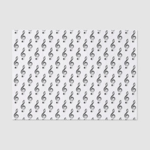 Seda Papel de tejidos musicales de Small Treble Clef
