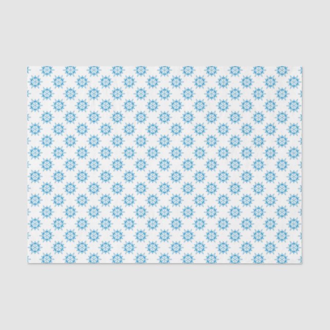Seda Papel de tejidos navidades/copos de nieve (Anverso)