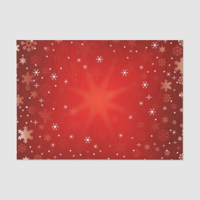 Seda Papel de tejidos navidades/copos de nieve (Anverso)