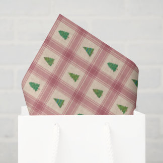 Seda Papel de tejidos navideños con acentos dorados