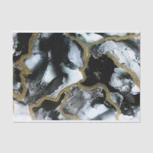 Seda Papel de tejidos negro, blanco y dorado   Moderna/