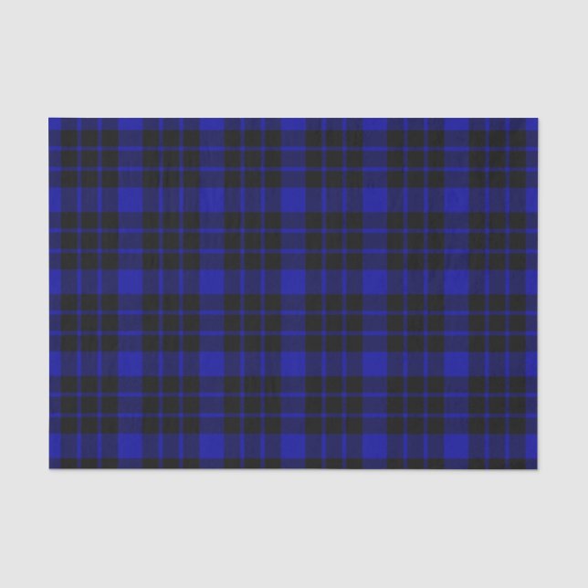 Seda Papel de tejidos negro y azul (Anverso)