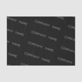 Seda Papel de tejidos negros con nombre de empresa Pers