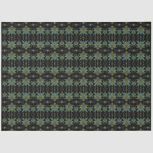 Seda Papel de tejidos negros de estrellas de hadas