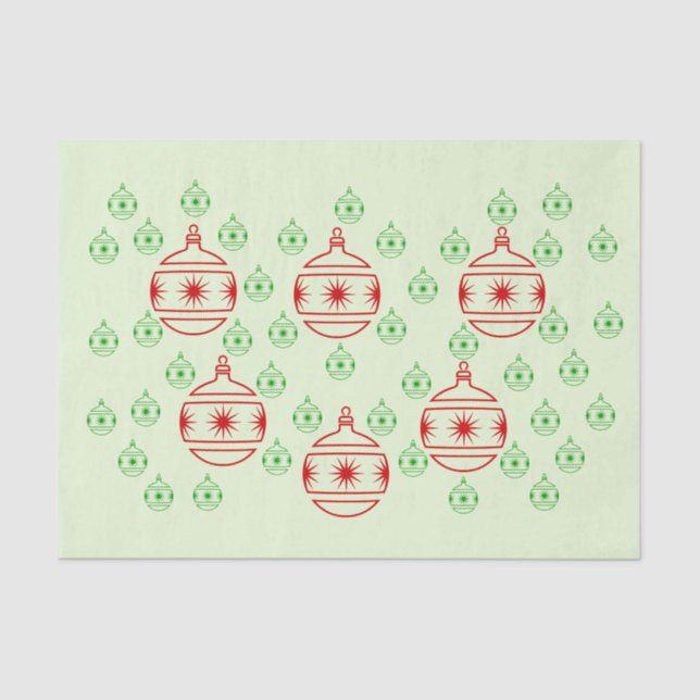 Seda Papel de tejidos - Ornamentos de árbol redondo (Anverso)