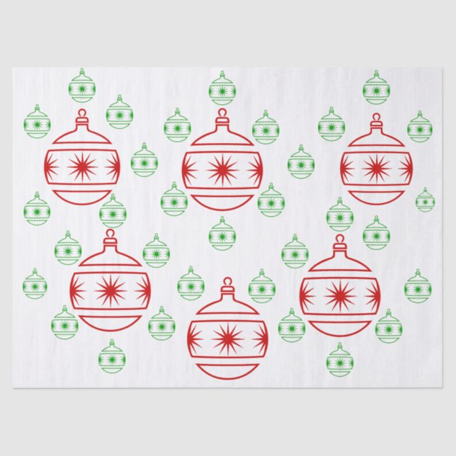 Seda Papel de tejidos - Ornamentos de árbol redondo (Anverso)