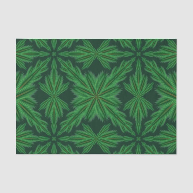 Seda Papel de tejidos para bosques de Pine Mandala (Anverso)