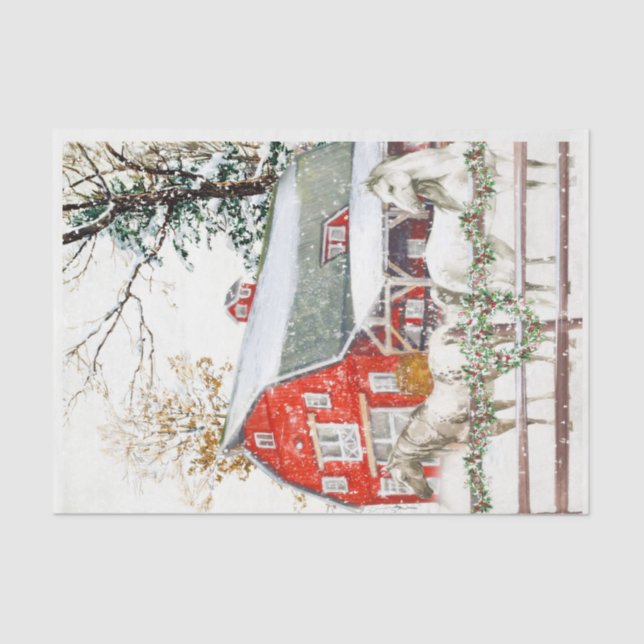 Seda Papel de tejidos para caballos de invierno (Anverso)