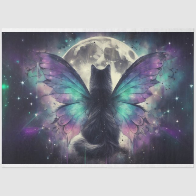 Seda Papel de tejidos para gatos de Aurora (Anverso)