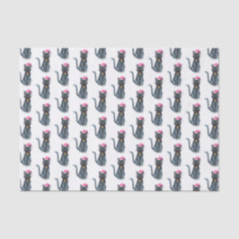 Seda Papel de tejidos para Navidades de gato negro