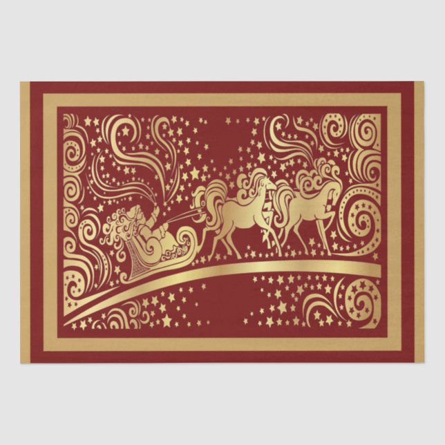 Seda Papel de tejidos para Navidades elegantes (Anverso)