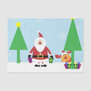 Seda Papel de tejidos para navidades - Envoltura de reg