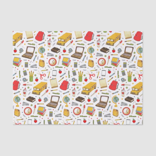 Seda Papel de tejidos para profesores de escuela (Anverso)