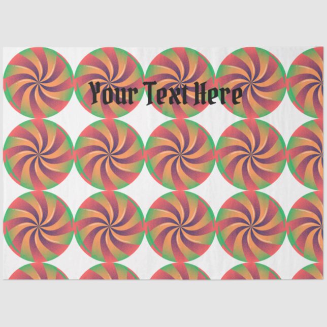 Seda Papel de tejidos Pirata Una fuente con texto en co (Anverso)