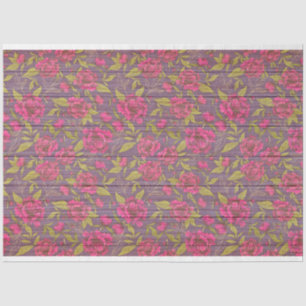 Seda Papel de tejidos popular moderno con flores de mad